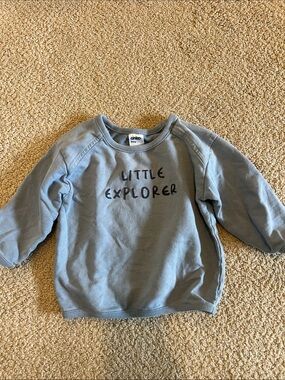 Soft blue sweater